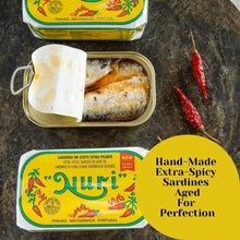 Load image into Gallery viewer, Nuri Sardines in Extra Spicy Olive Oil